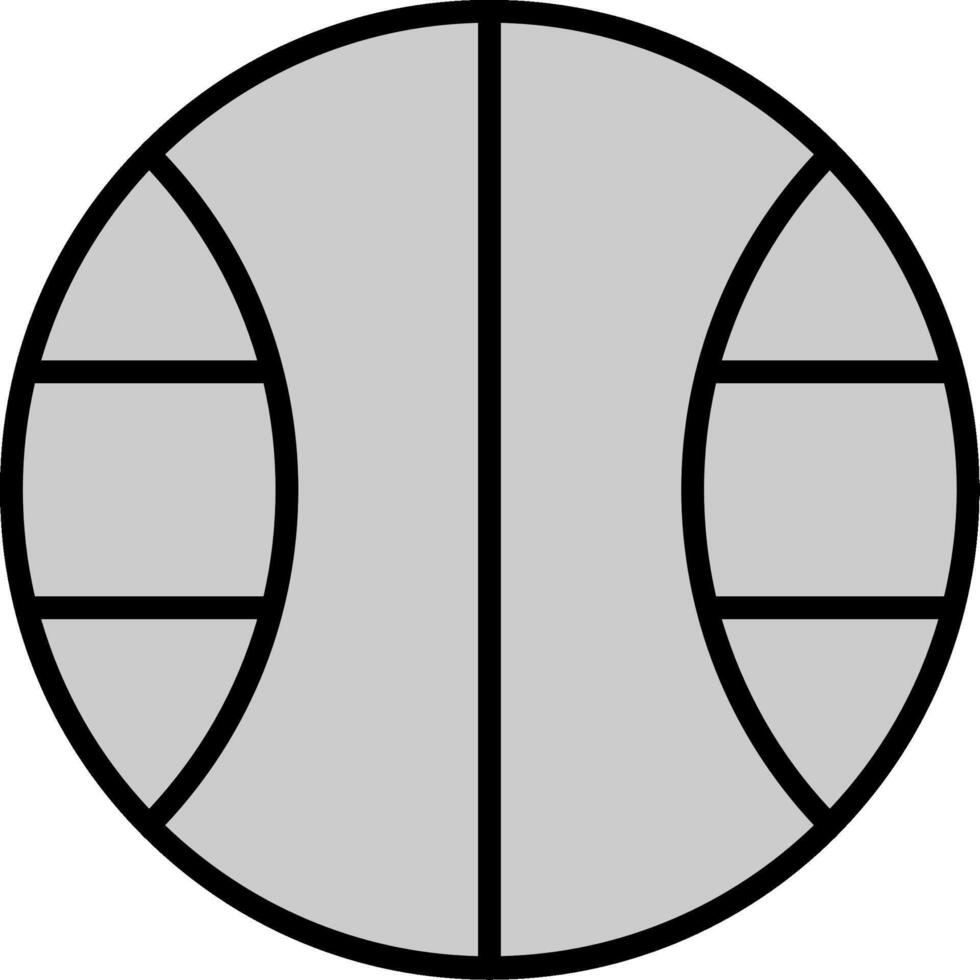 Basketball Line Filled Icon vector