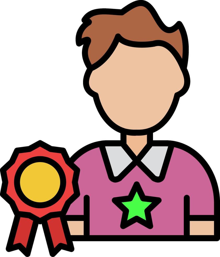 Expert Line Filled Icon vector