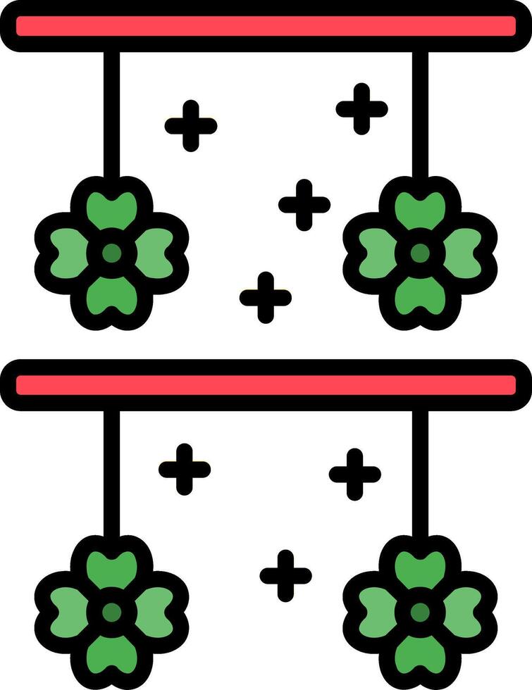 Festival Line Filled Icon vector