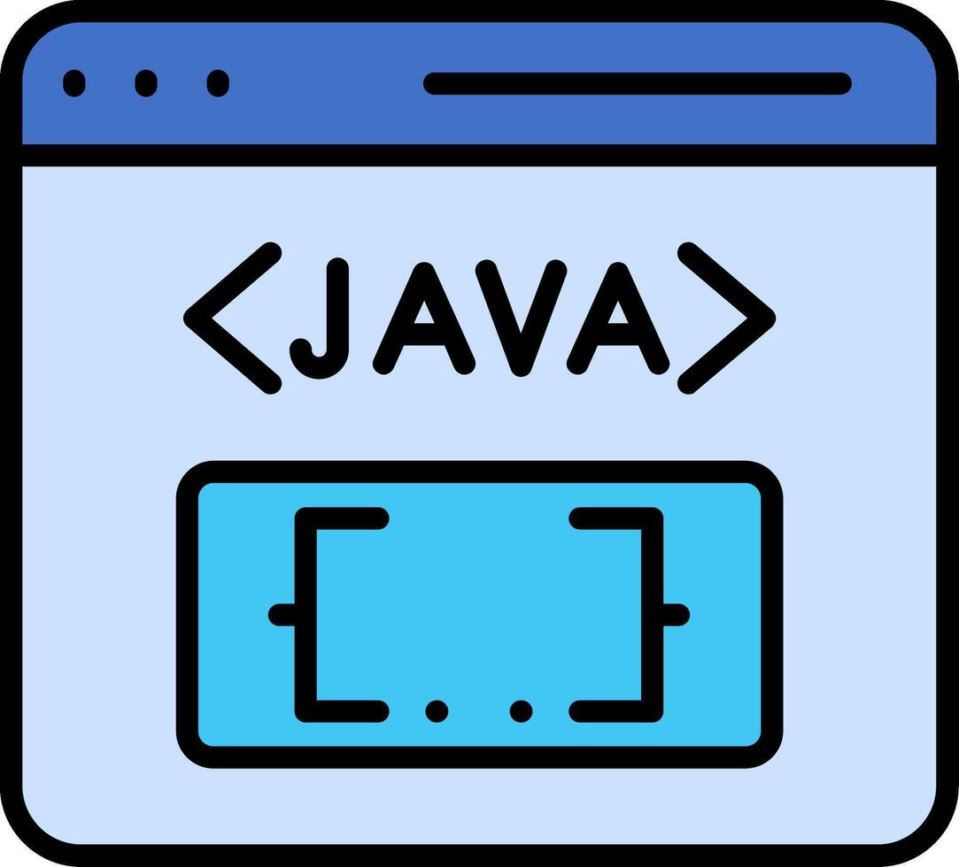 Java Line Filled Icon 53797592 Vector Art at Vecteezy