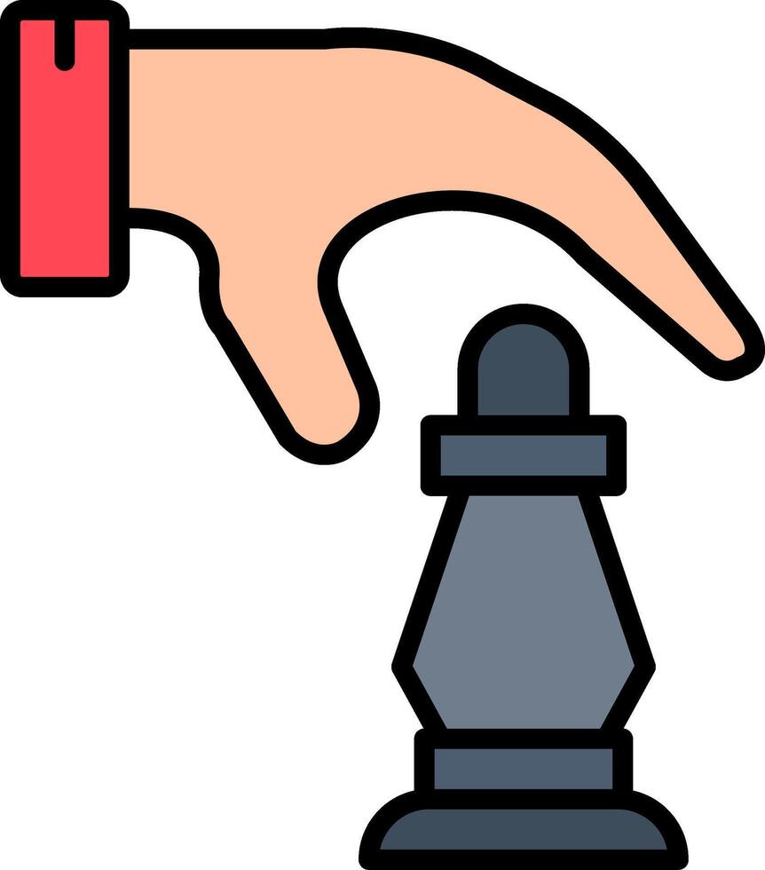 Move Line Filled Icon vector