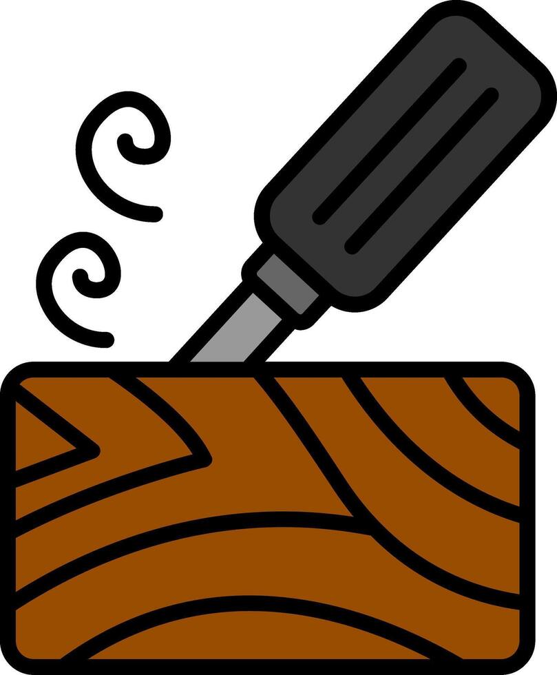 Circular Line Filled Icon vector