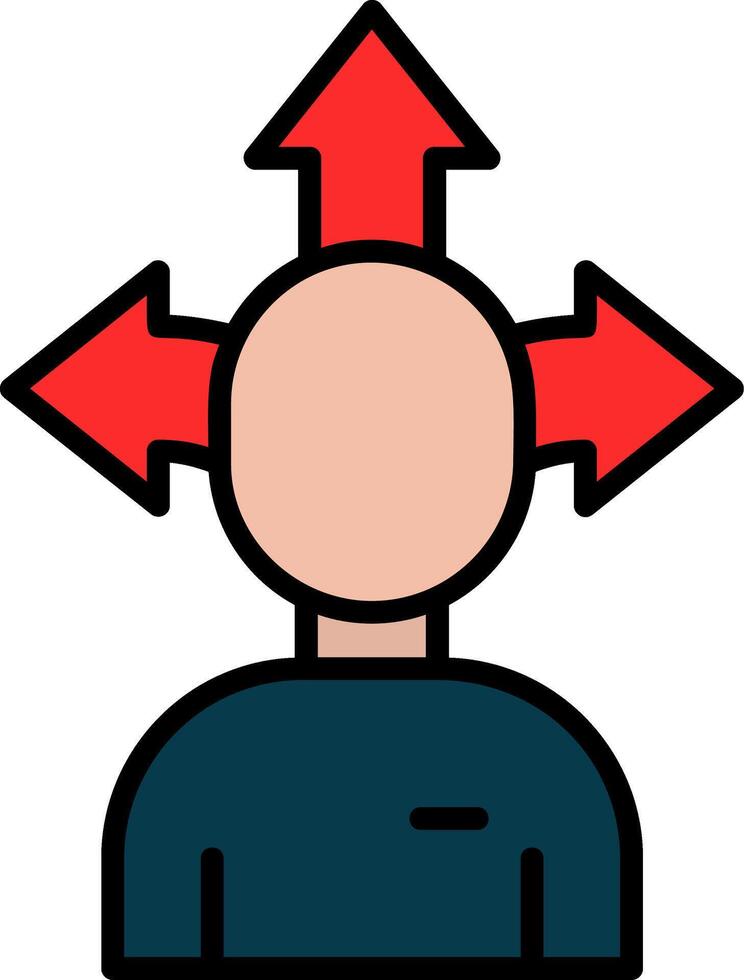 Flexibility Line Filled Icon vector