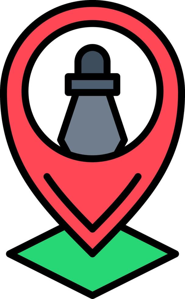 Chess Line Filled Icon vector