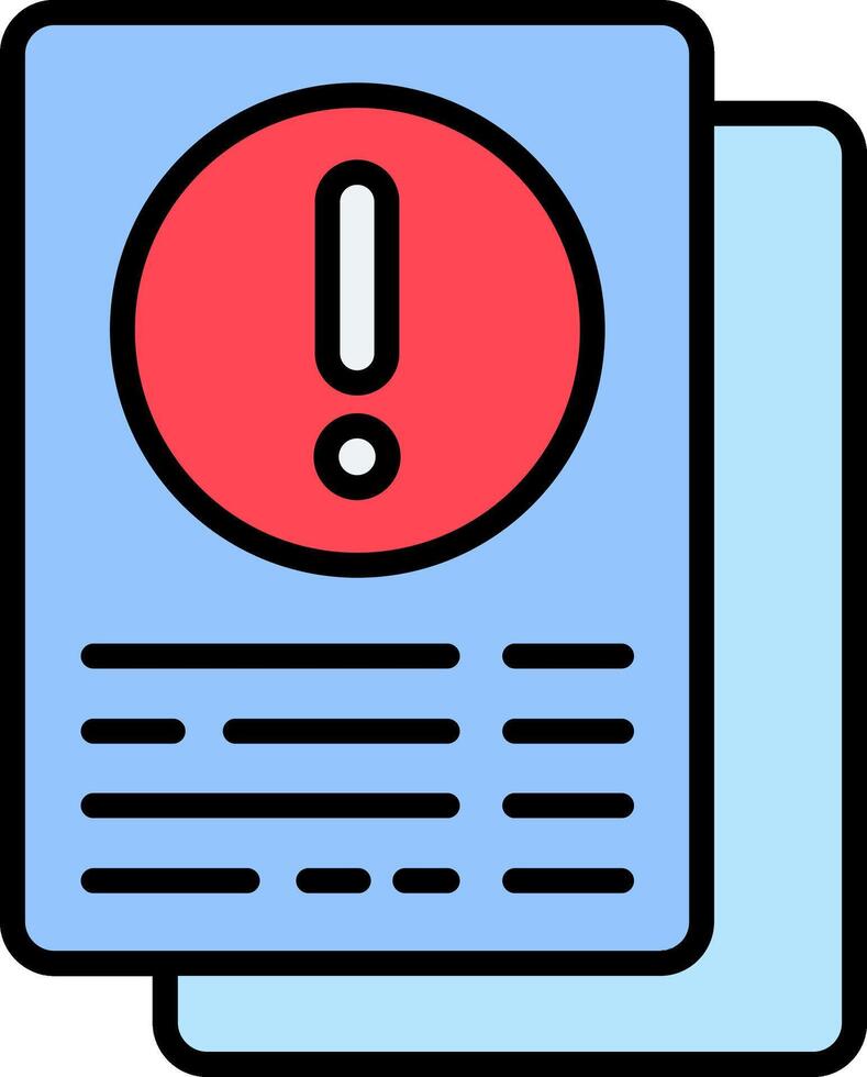 Information Line Filled Icon vector