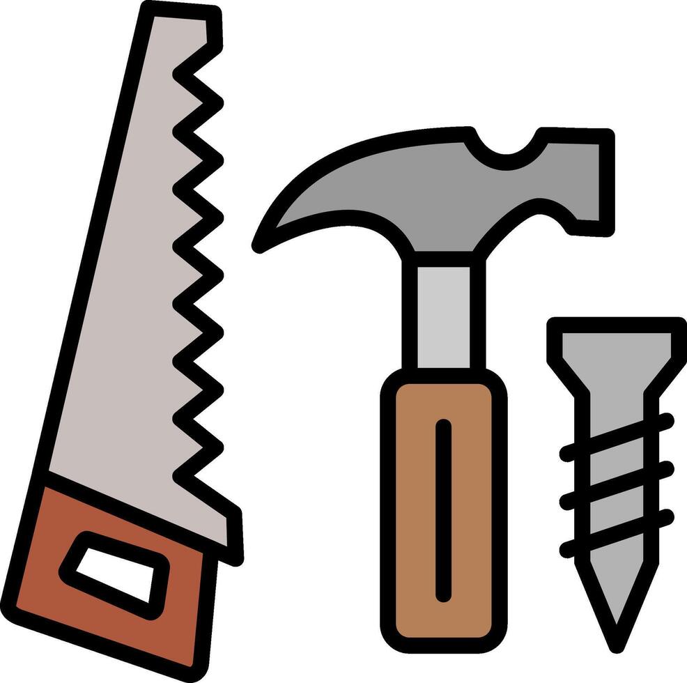 Tool Line Filled Icon vector