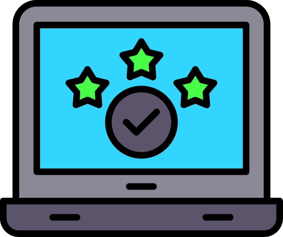 completed task Line Filled Icon vector