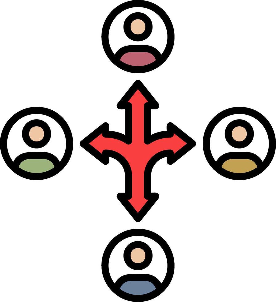 Flexibility Line Filled Icon vector