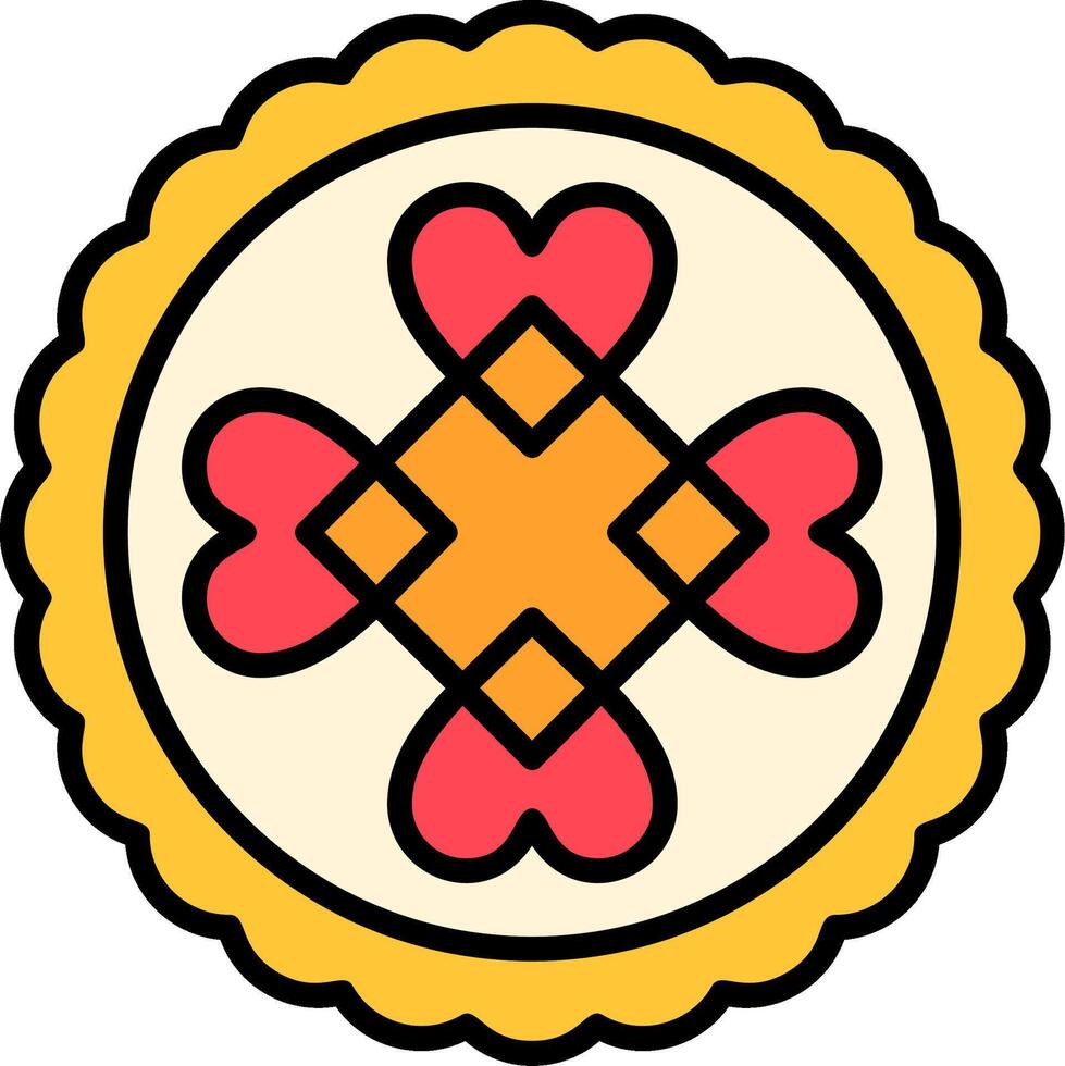 Celtic Line Filled Icon vector