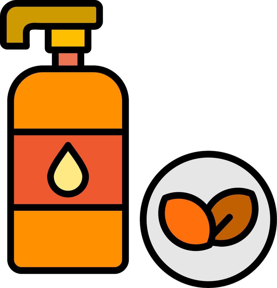 Lotion Line Filled Icon vector