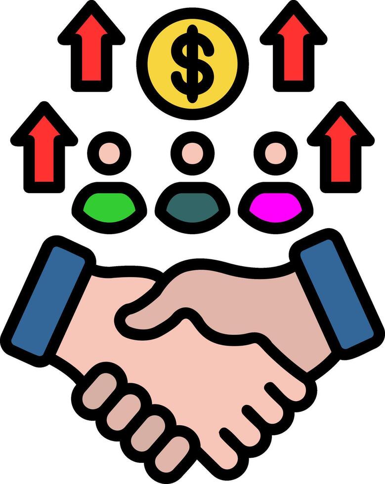 Succession Planning Line Filled Icon vector