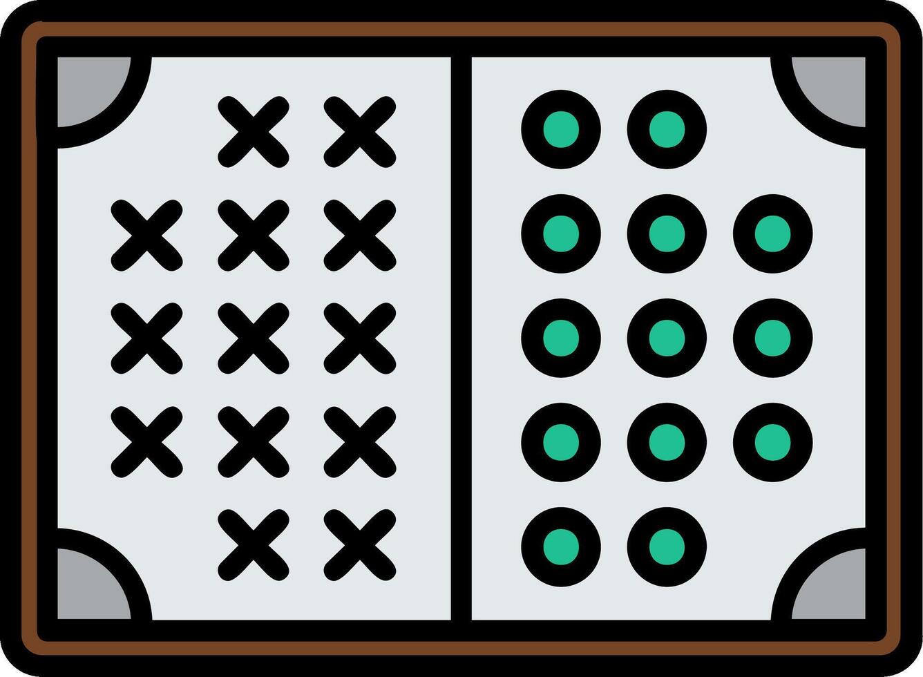 Strategy Line Filled Icon vector