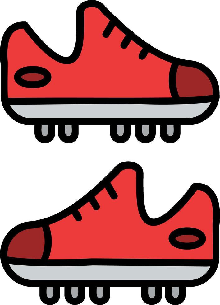 Cleats Line Filled Icon vector