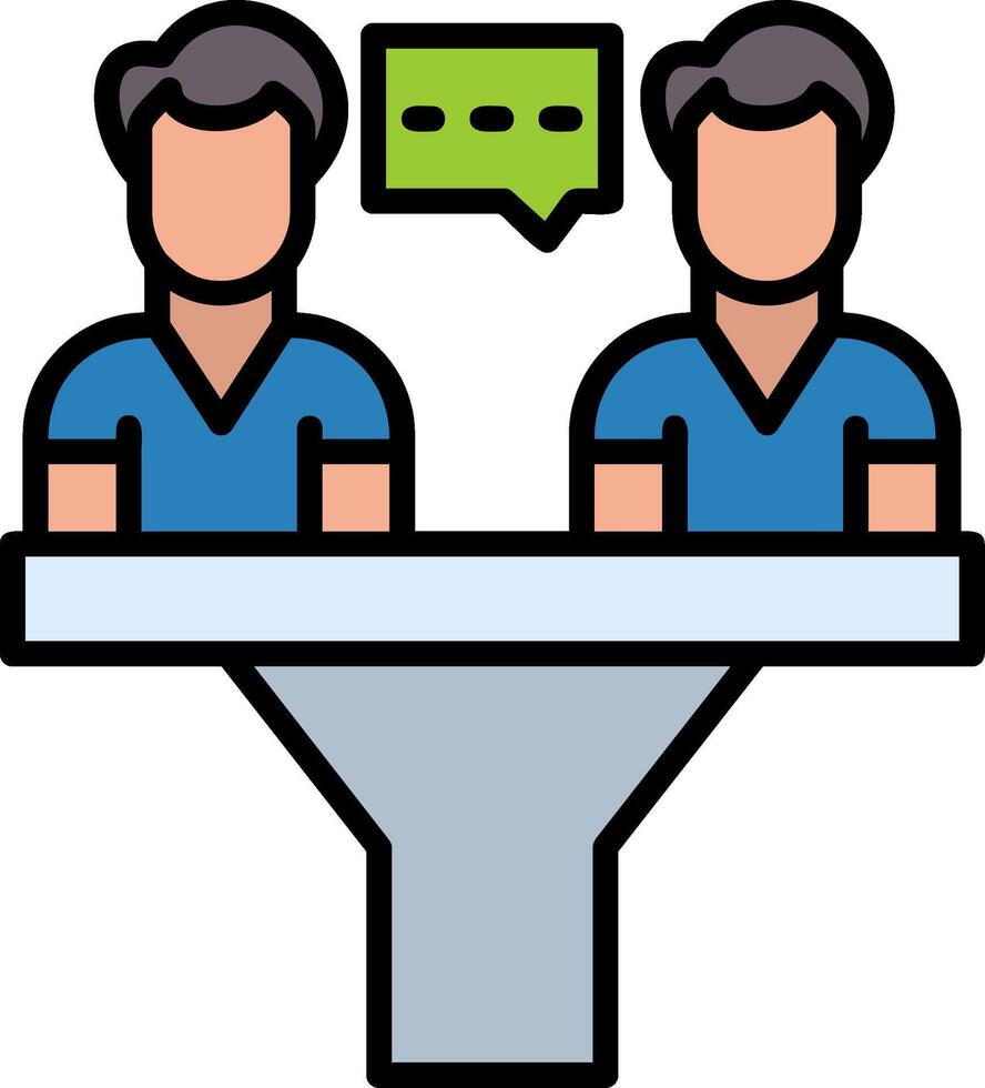 Conversion Line Filled Icon vector