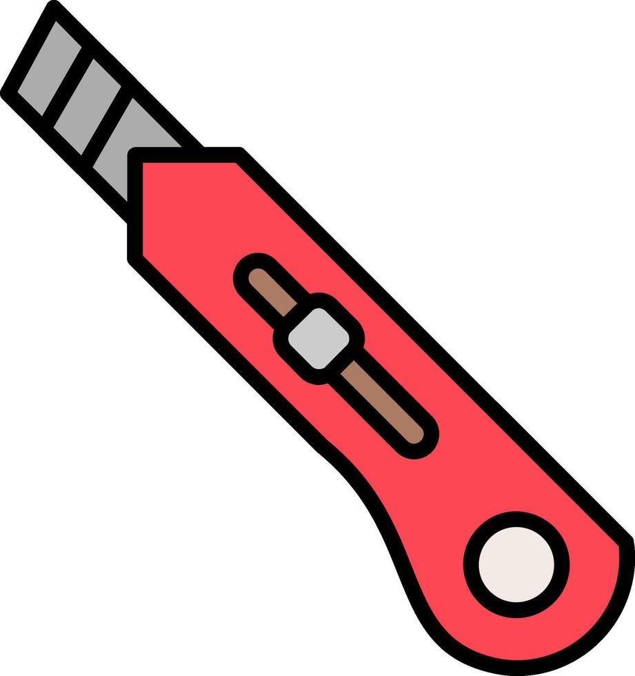 Cutter Line Filled Icon vector