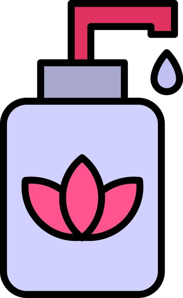 Lotion Line Filled Icon vector