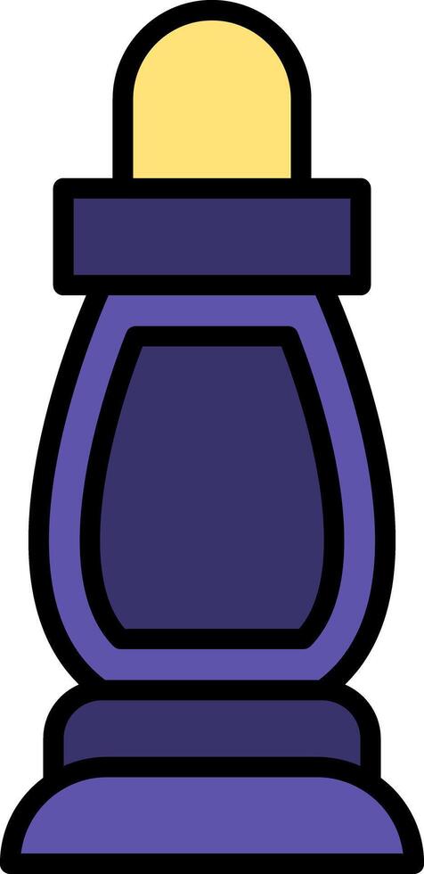 Bishop Line Filled Icon vector