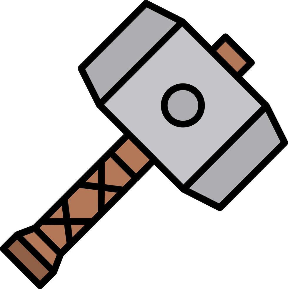 Hamme Line Filled Icon vector