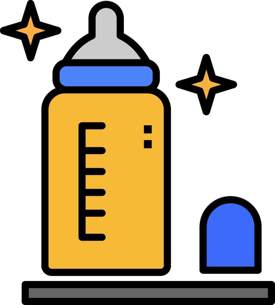 Feeder Line Filled Icon vector