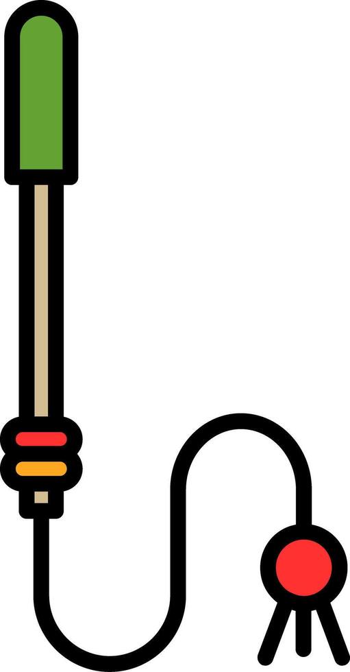Teasing Stick Line Filled Icon vector