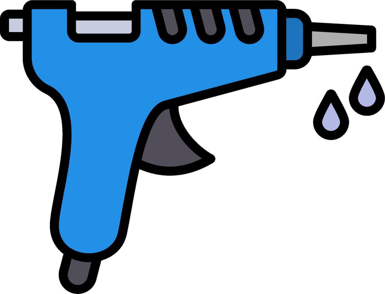 Glue Gun Line Filled Icon vector