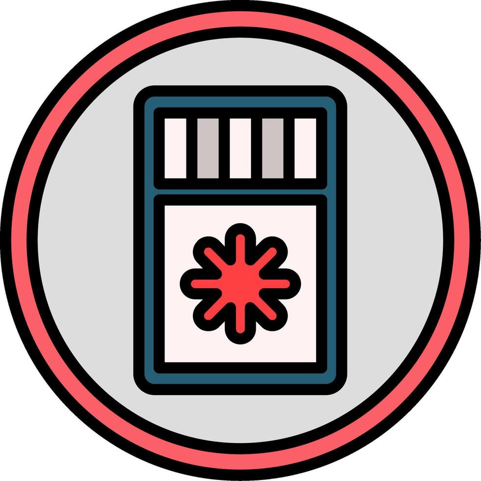 Electrical Counter Line Filled Icon vector