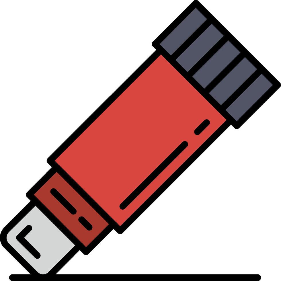 Glue Stick Line Filled Icon vector
