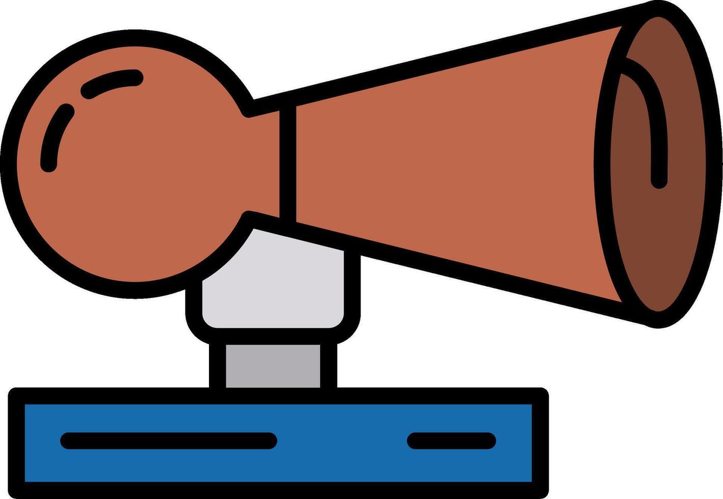 Klaxon Line Filled Icon vector