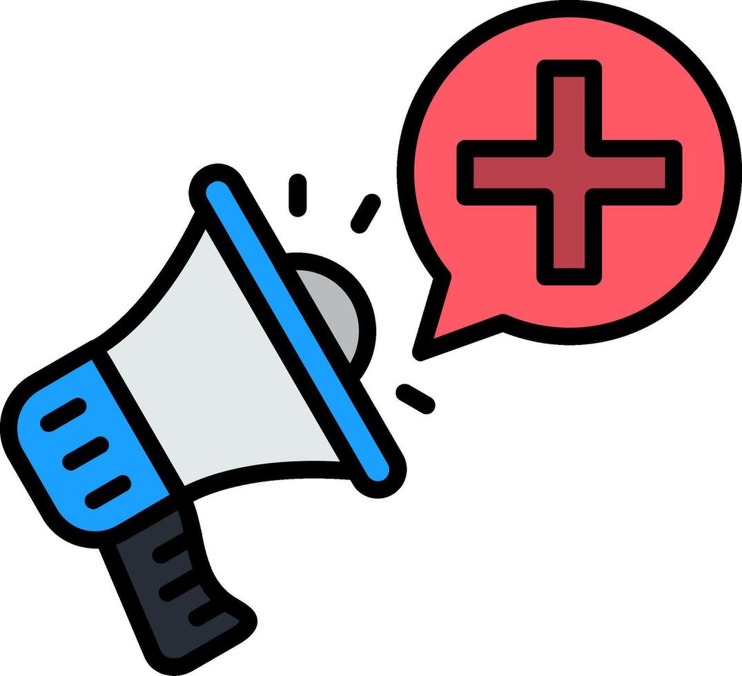 Speaker Line Filled Icon vector