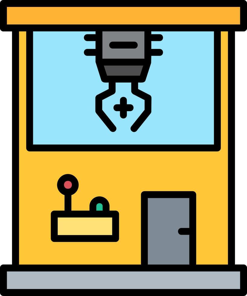 Claw Line Filled Icon vector