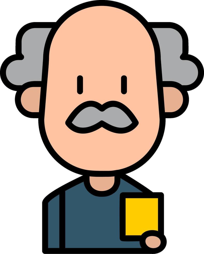 Driving Instructor Line Filled Icon vector