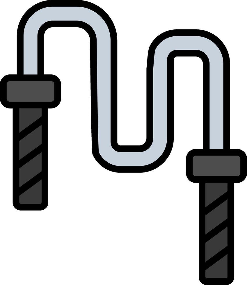 Nunchaku Line Filled Icon vector