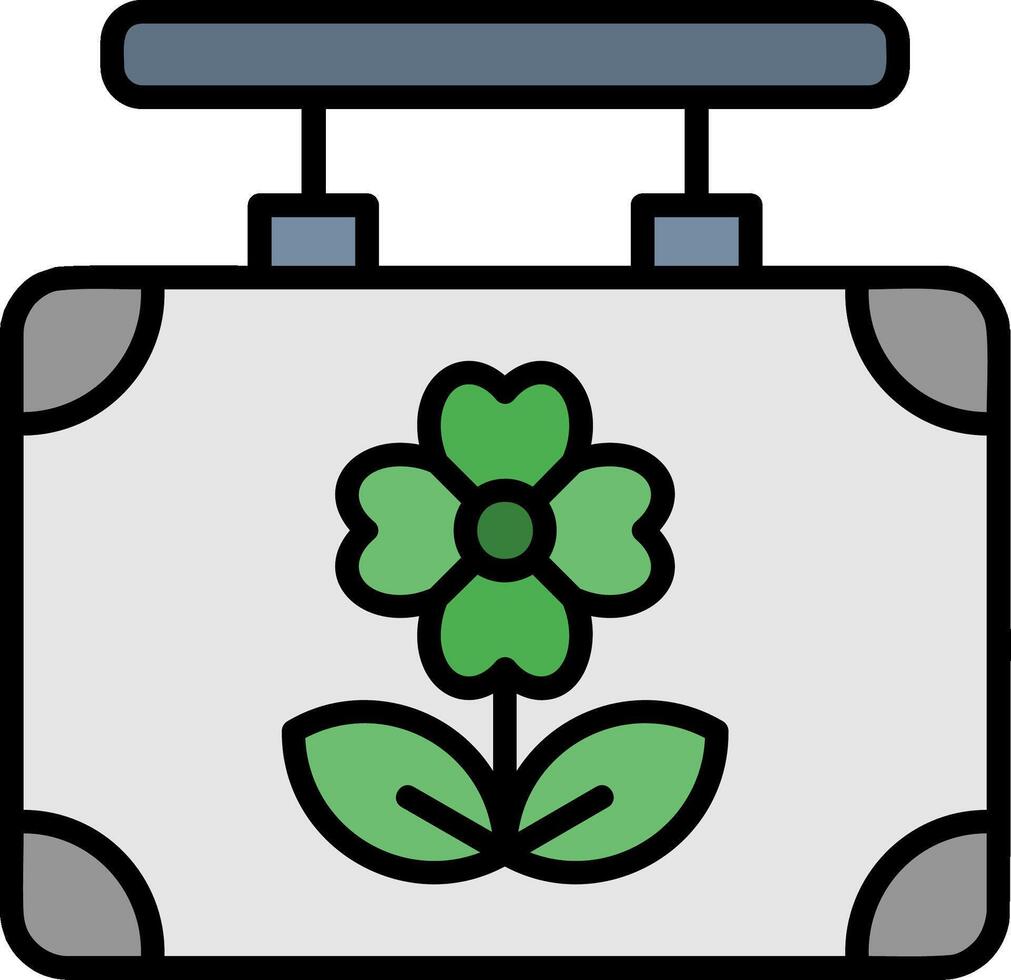Board Line Filled Icon vector