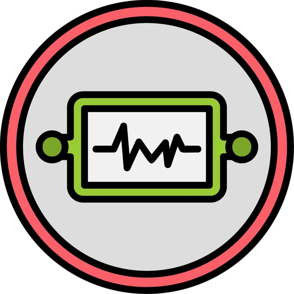 Resistor Iec System Line Filled Icon vector