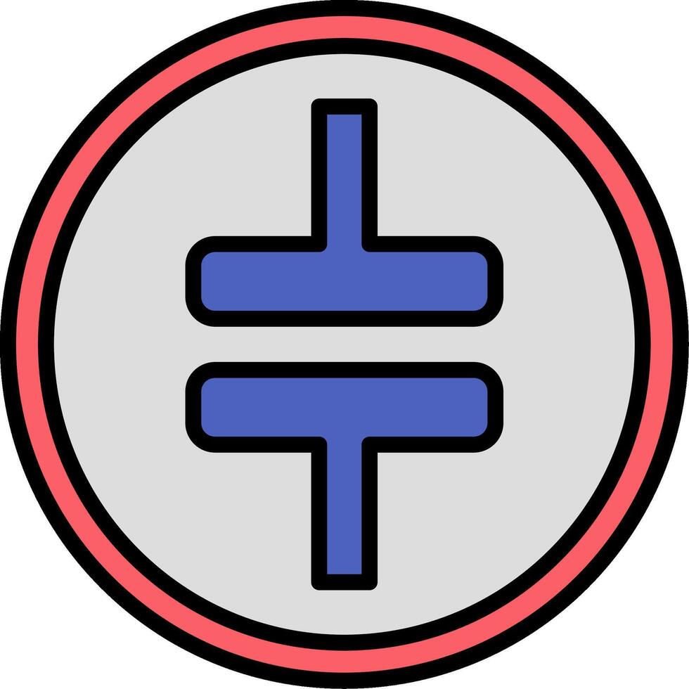Capacitor Line Filled Icon vector