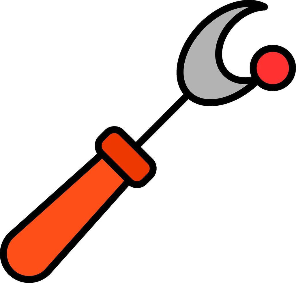 Seam Ripper Line Filled Icon vector