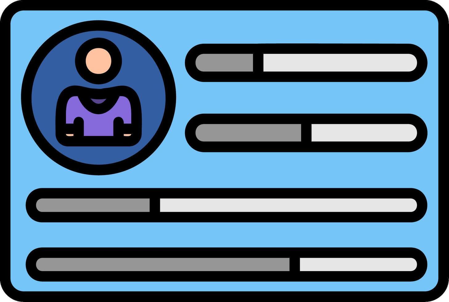 Customer Line Filled Icon vector