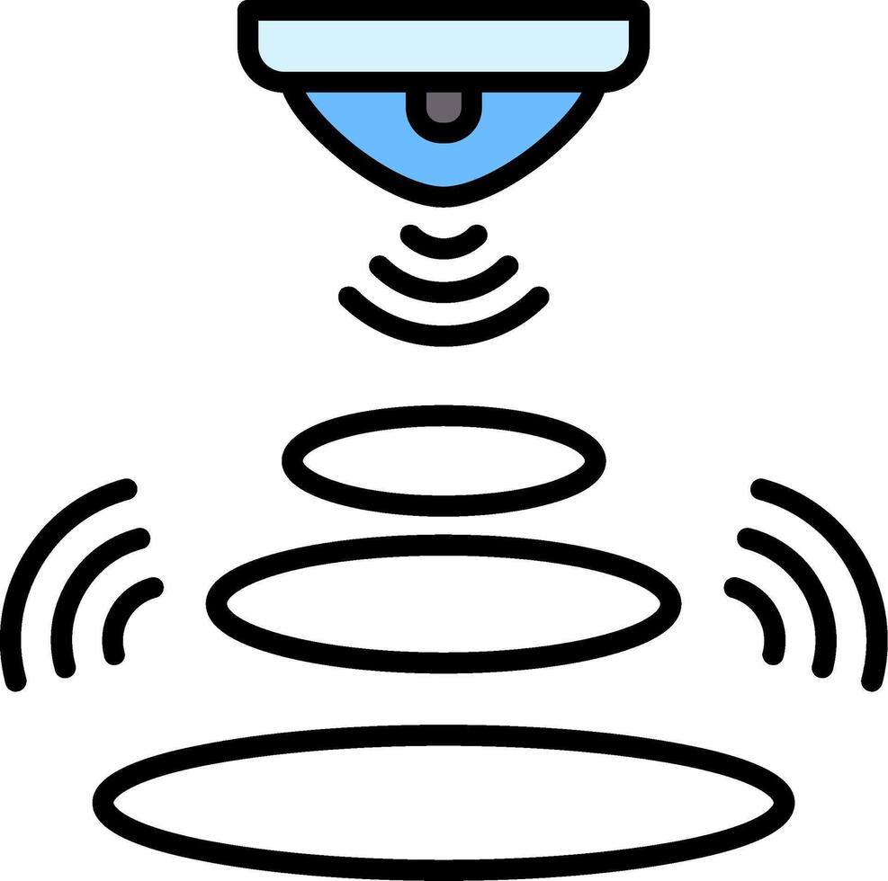 Infrared Line Filled Icon vector