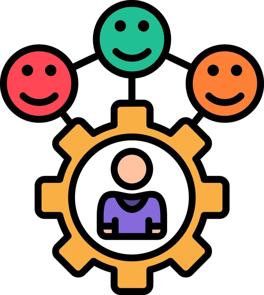 Preference Line Filled Icon vector