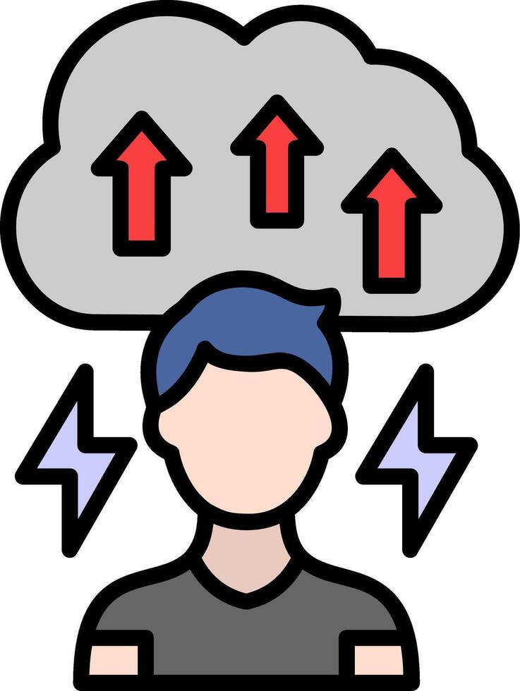 Career Line Filled Icon vector