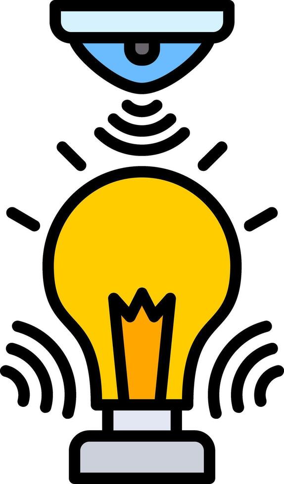 Light Sensor Line Filled Icon vector