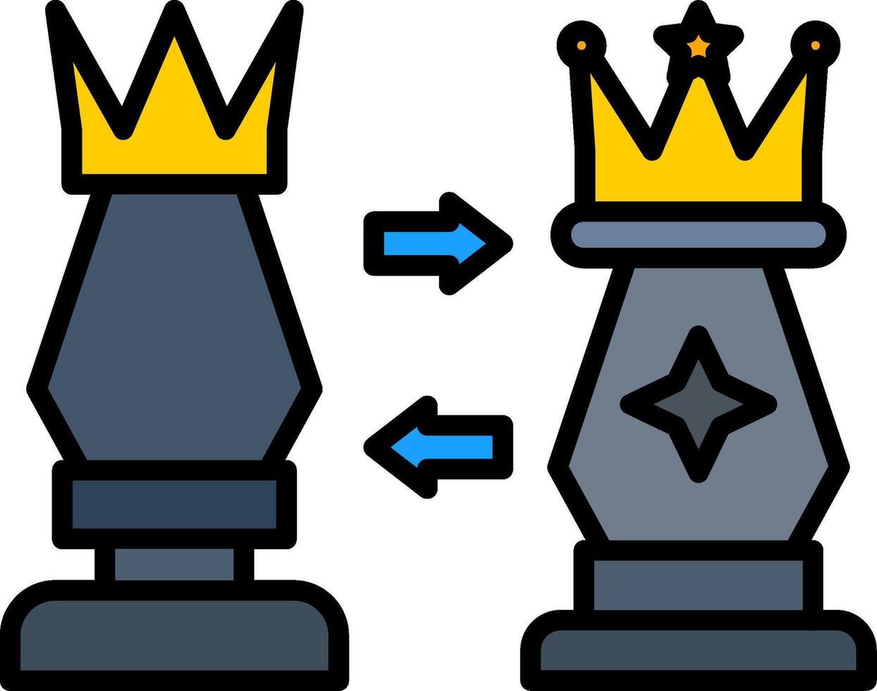 Tactical Line Filled Icon vector