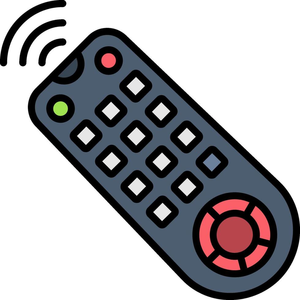 Remote Control Line Filled Icon vector