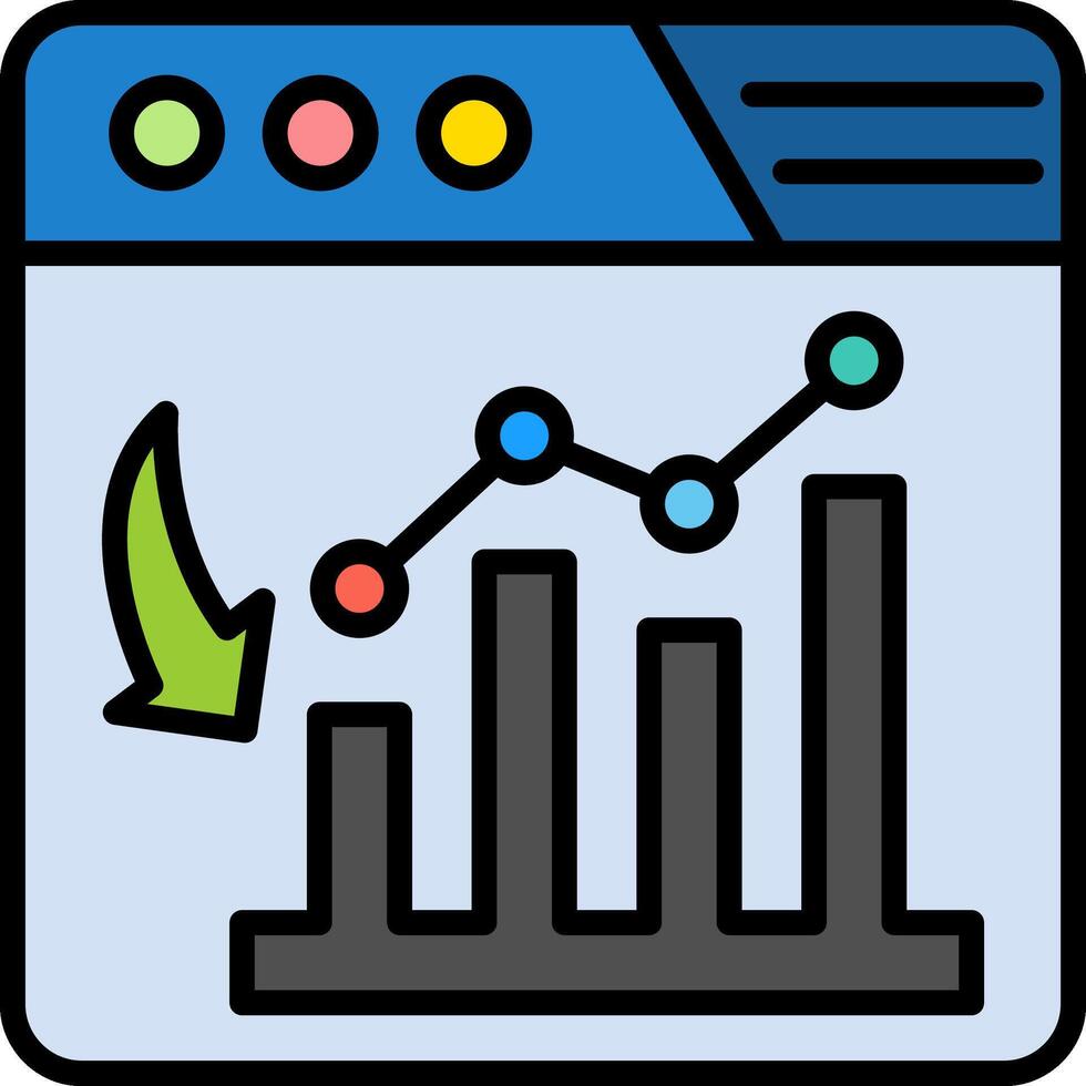 Web Line Filled Icon vector