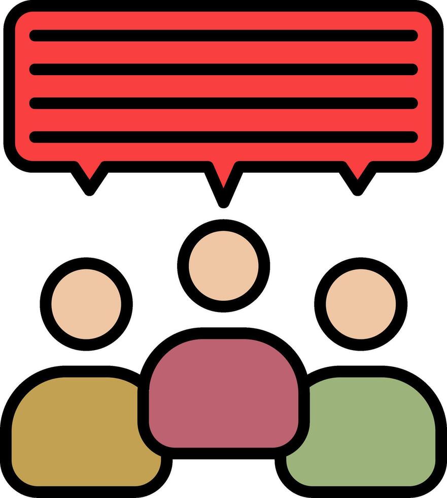 Stakeholder Line Filled Icon vector