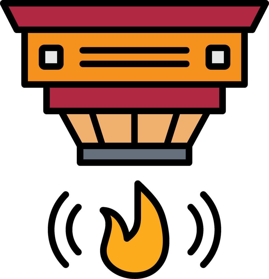Detector Line Filled Icon vector