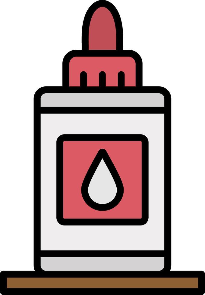 Glue Line Filled Icon vector
