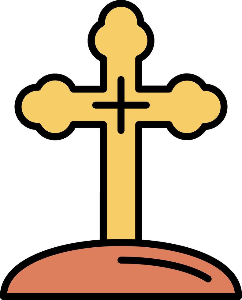 Christianity Line Filled Icon vector