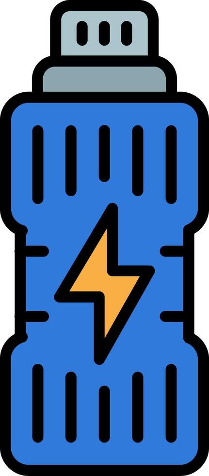 Isotonic Line Filled Icon vector