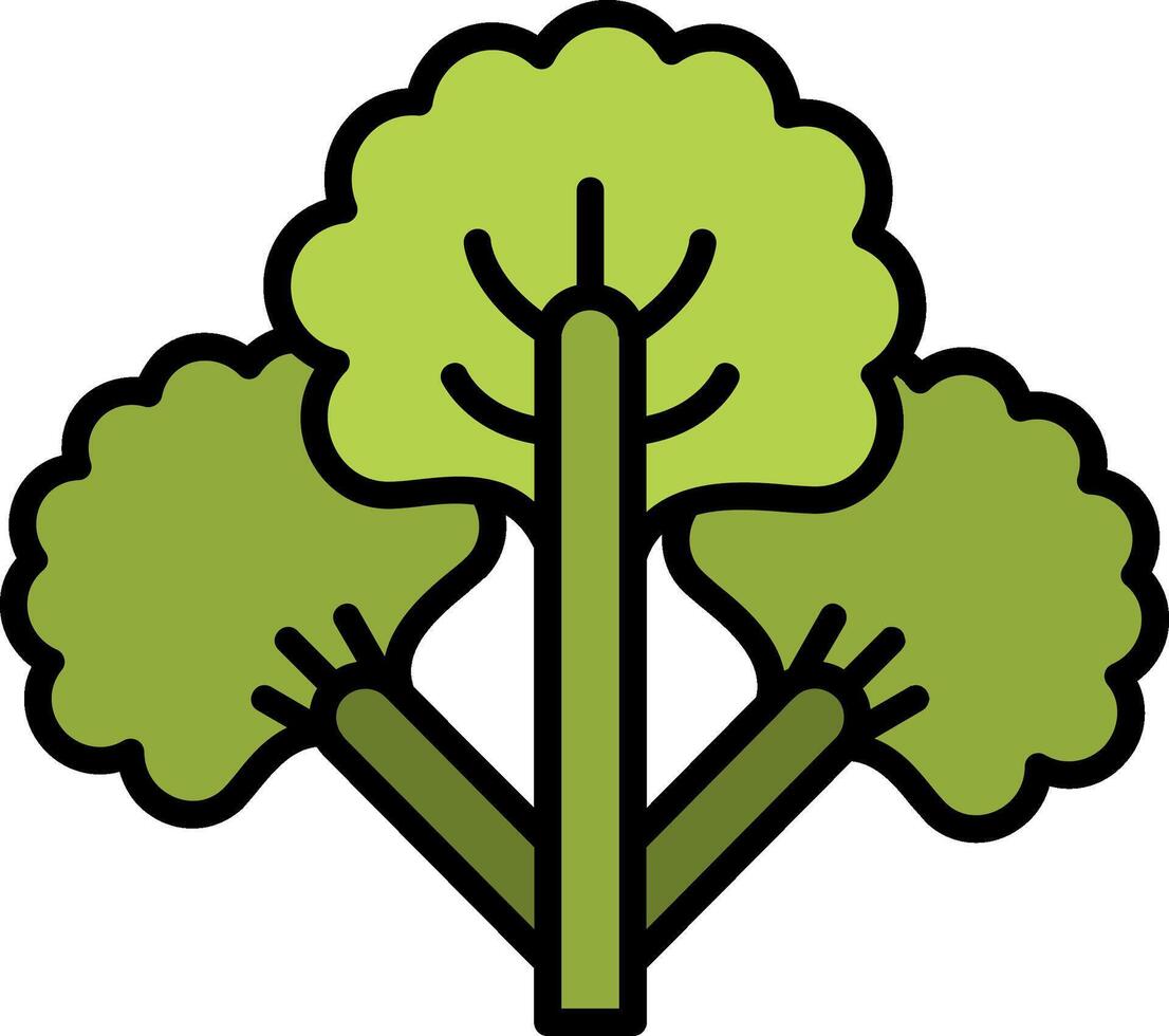 Coriander Line Filled Icon vector